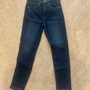 Dark Blue Skinny Jeans -LOFT